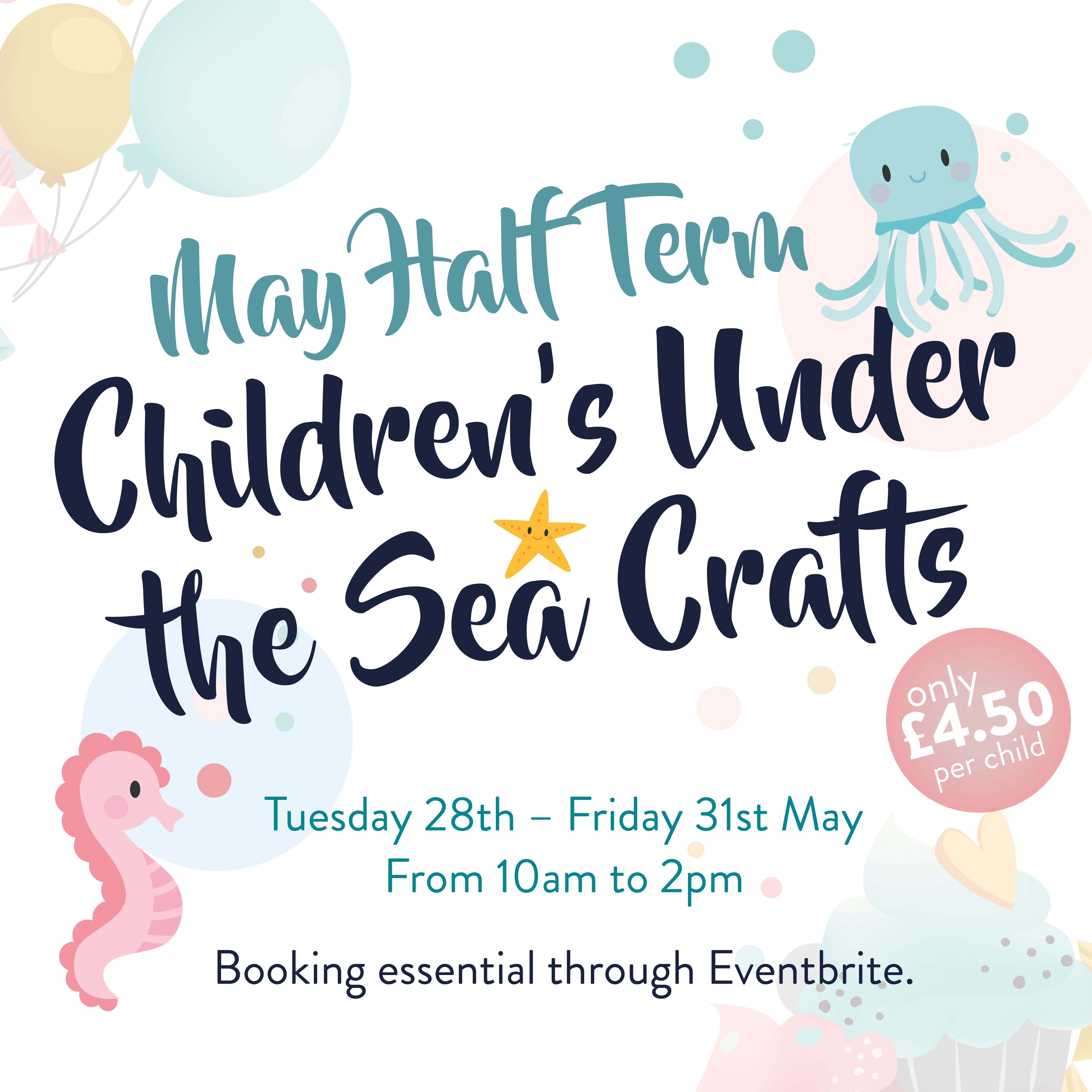 Under the Sea Half Term Crafts at The Walled Garden Moreton