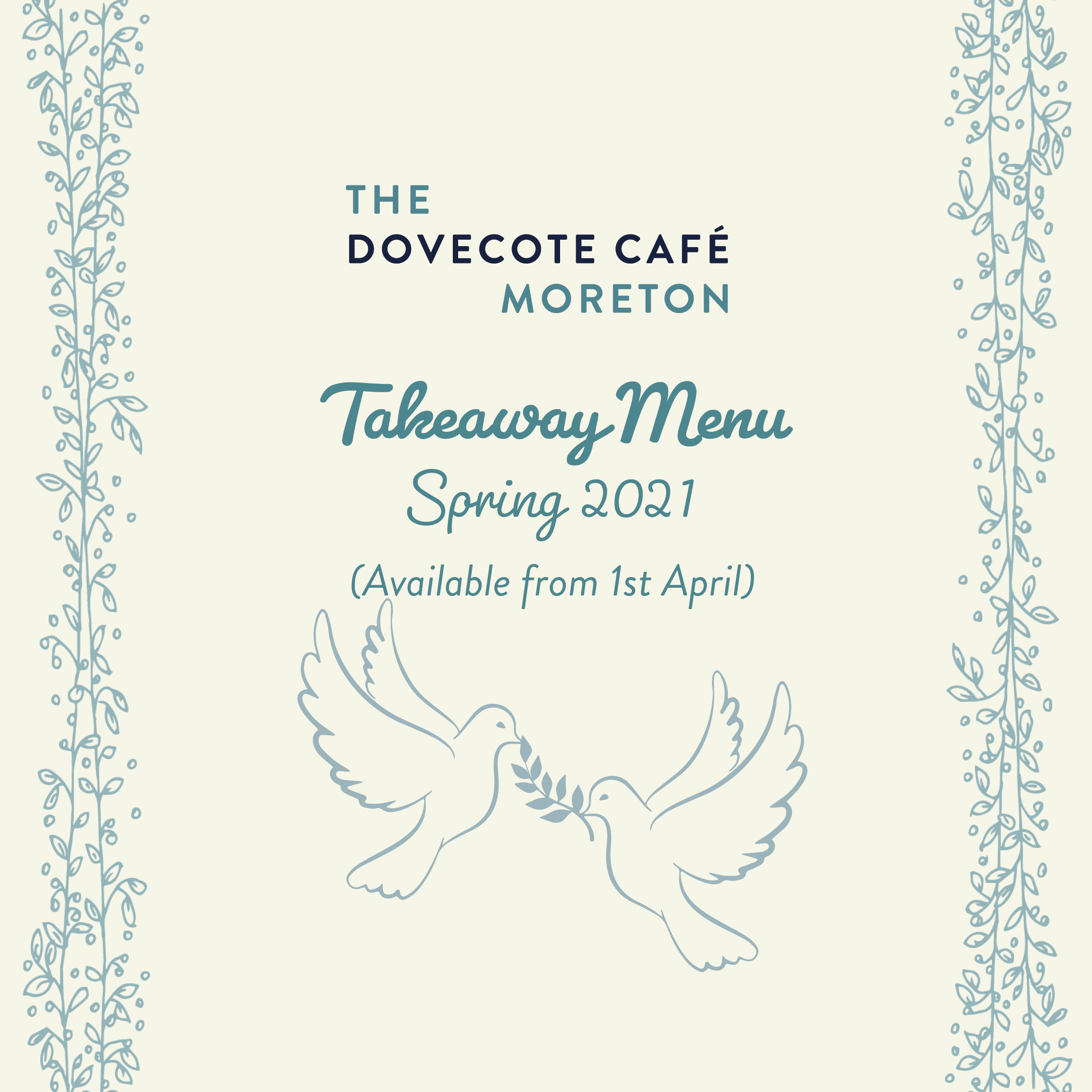 Takeaway Menu (available from 1st April)