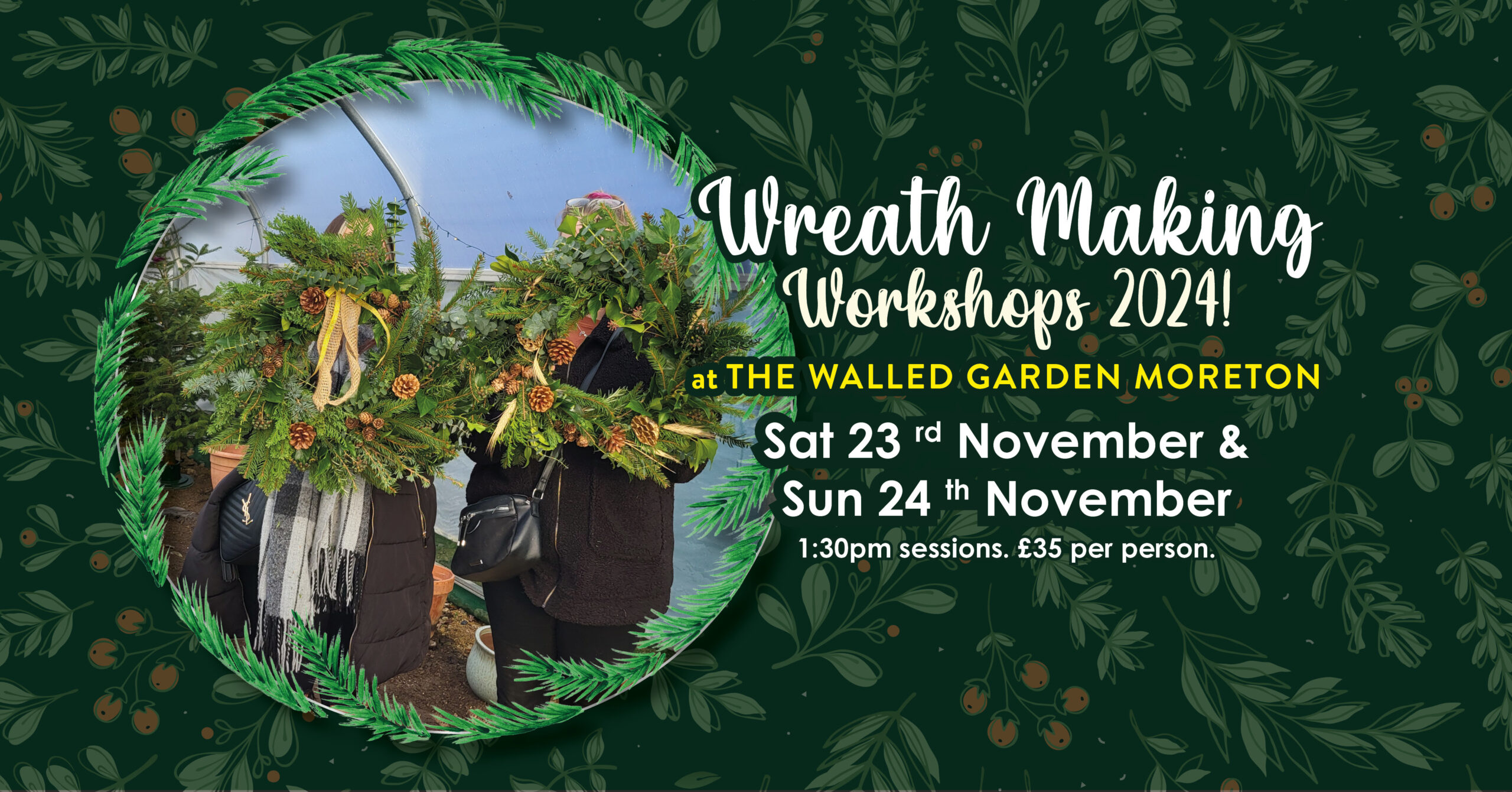 Wreath Making at The Walled Garden 2024